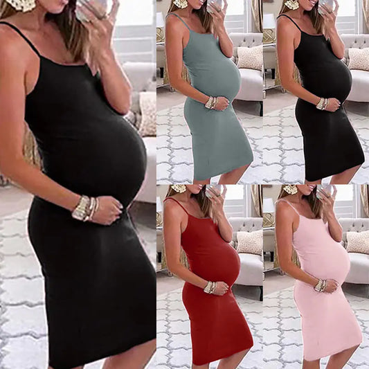 Comfortable Loose Fashion Pregnancy Suspender Dress