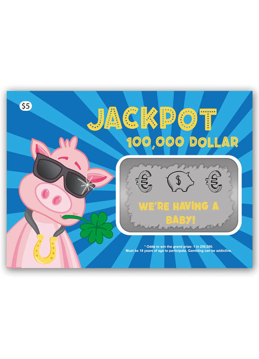 Jolicoon Pregnancy announcement lottery scratch off cards - Were having a baby - Baby announcement with with lottery tickets