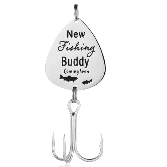 eloi New Dad Gift Fishing Buddy Coming Soon Lure Pregnancy Announcement Gift for New Father