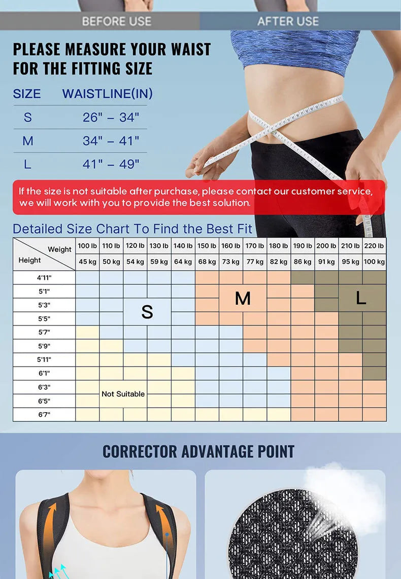 SpineAlign™ Posture Corrector Belt