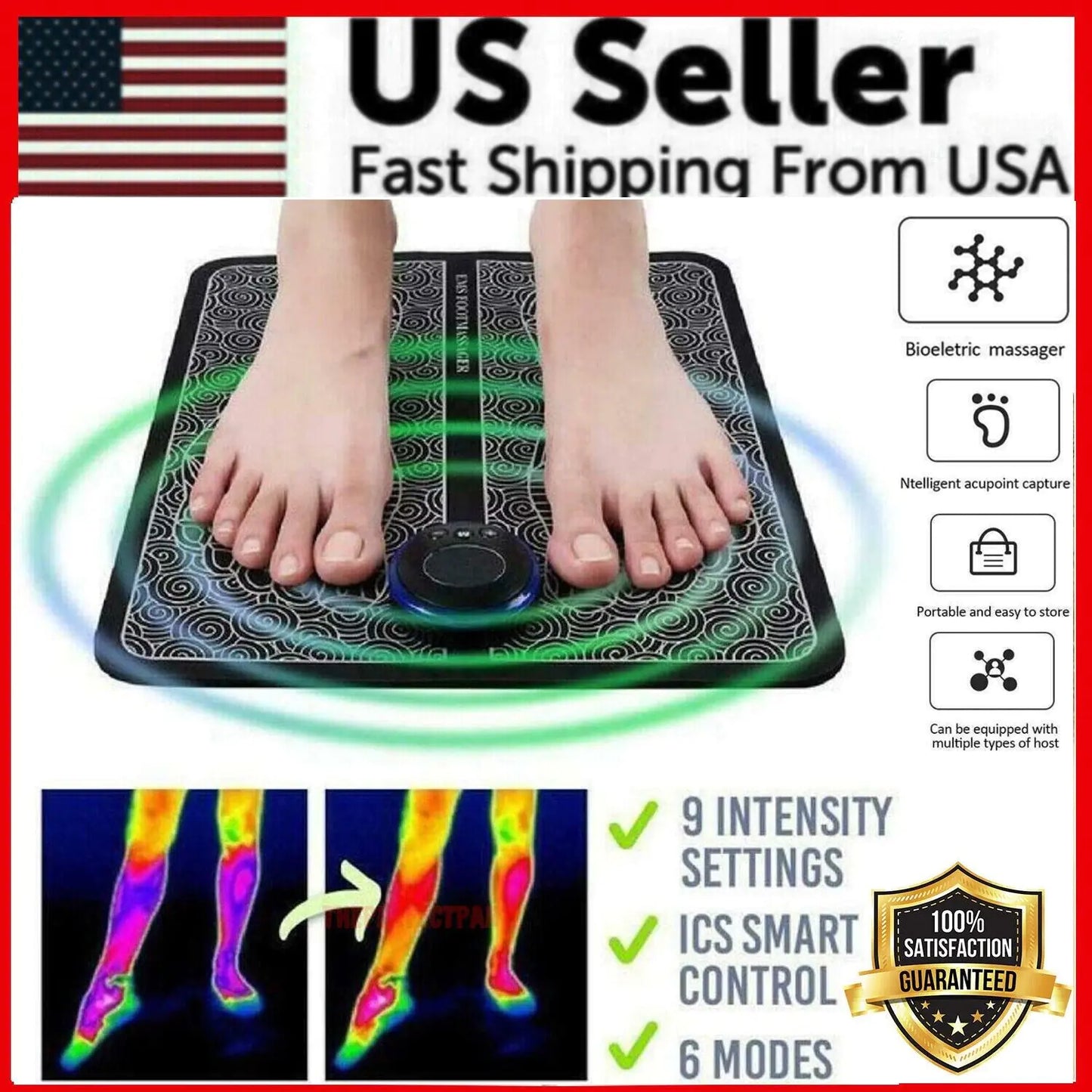 SootheStep™ EMS Foot & Leg Massager