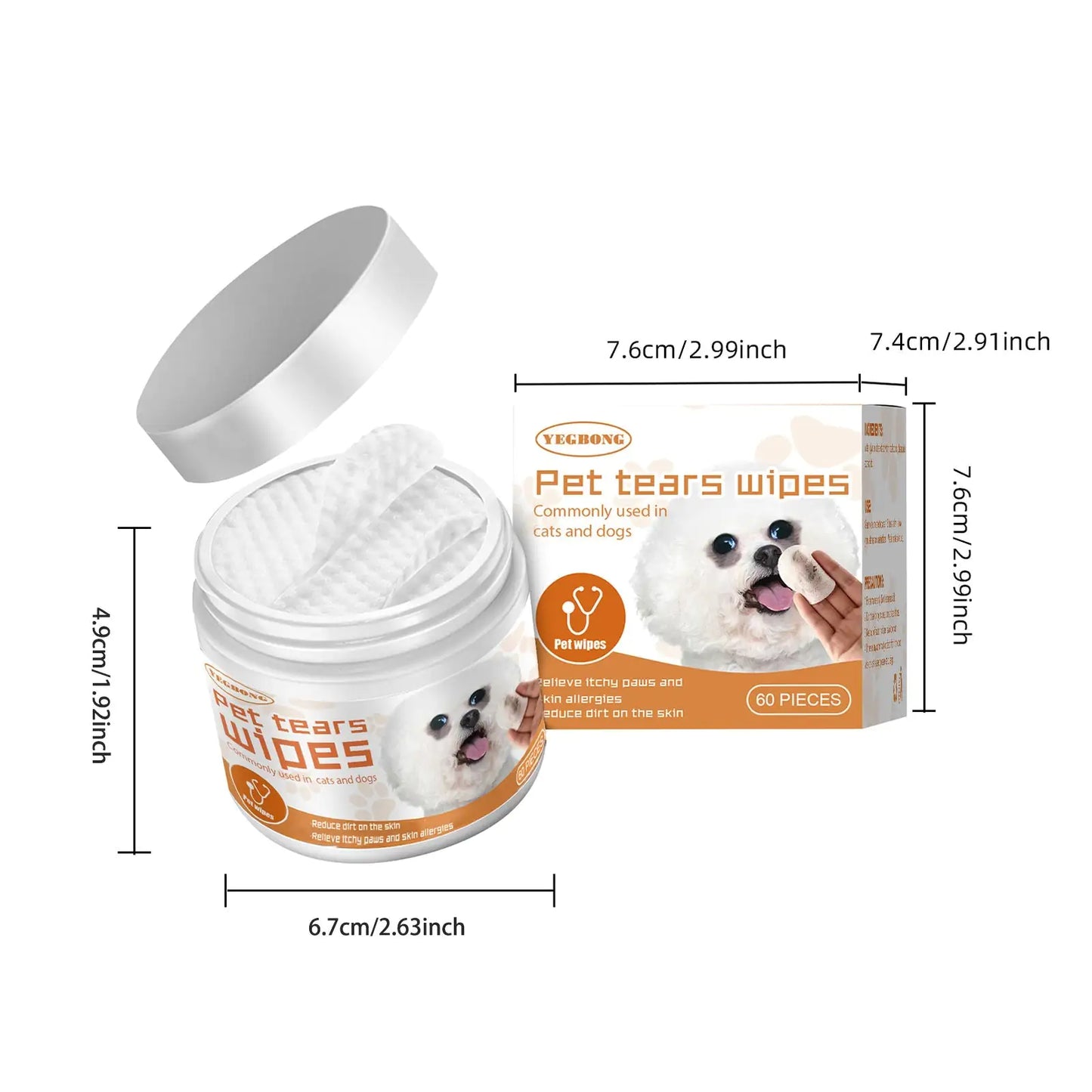 Dogs And Cats Tear Stains Eye Cleaning